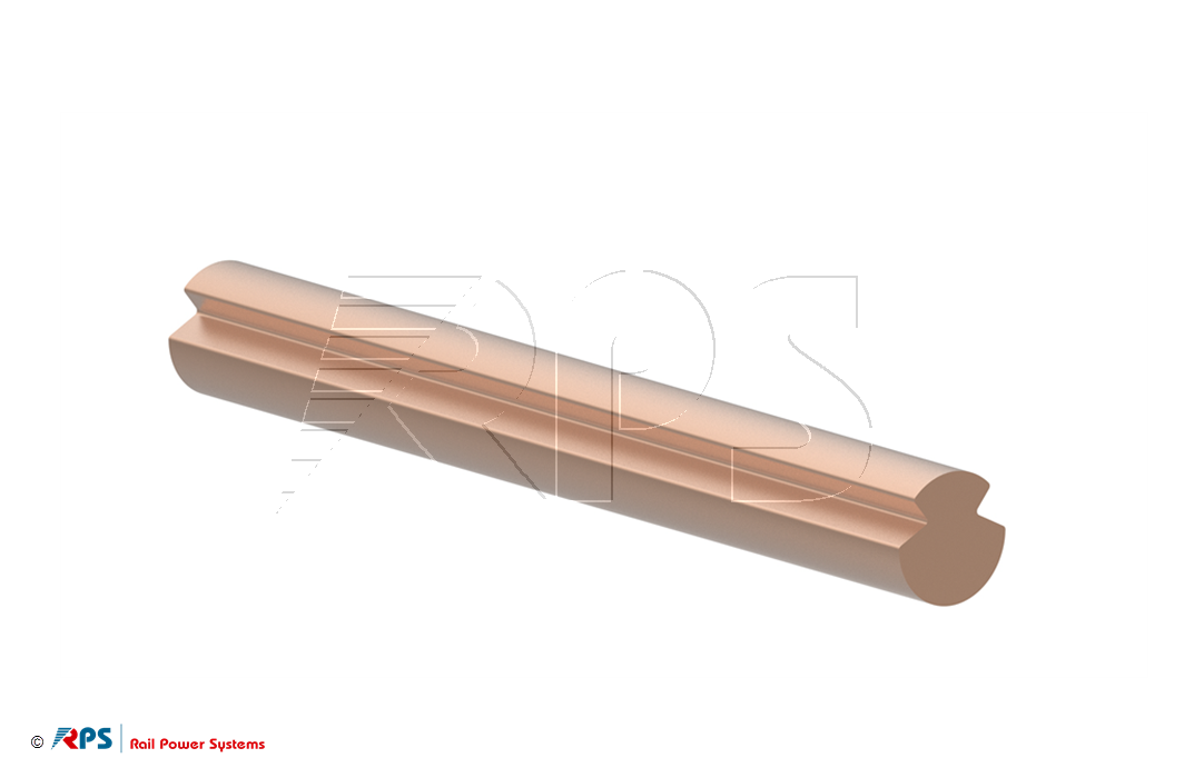 Grooved contact wire (DIN 43 141)