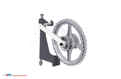 Tension wheel assembly, reverse