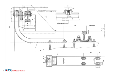 Stromschienenträger (U-Profil), schweißfreie Ausführung
