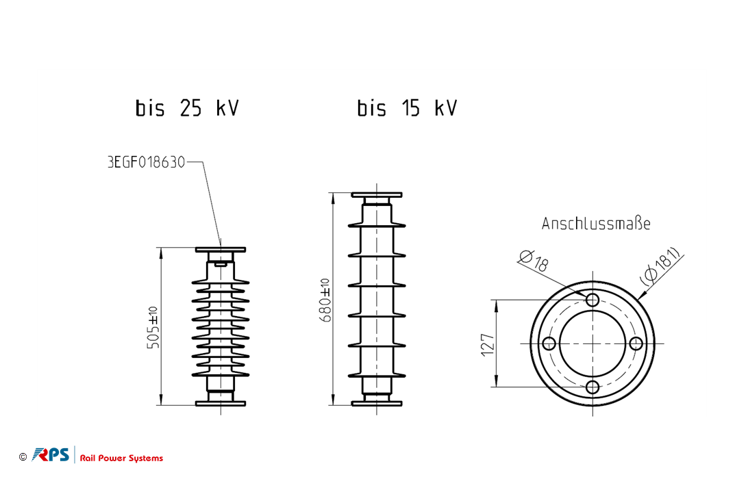 Isolator-Flansch