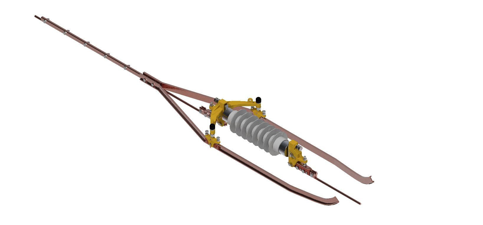 Section insualtor 15 kV with composite insulator