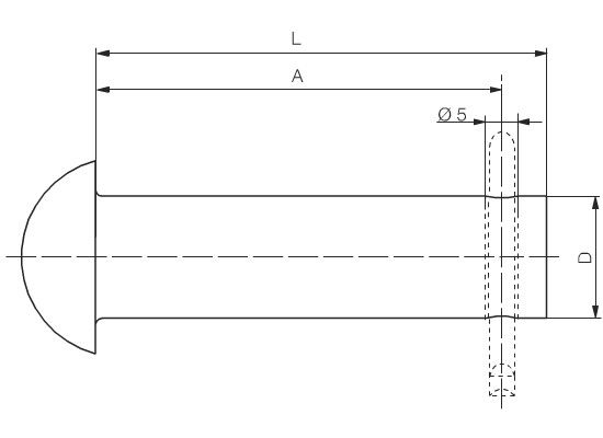 Bolzen DIN 43161