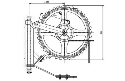 Tension wheel assembly