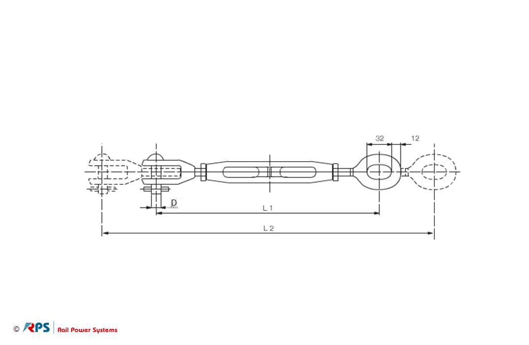 Turnbuckle M12