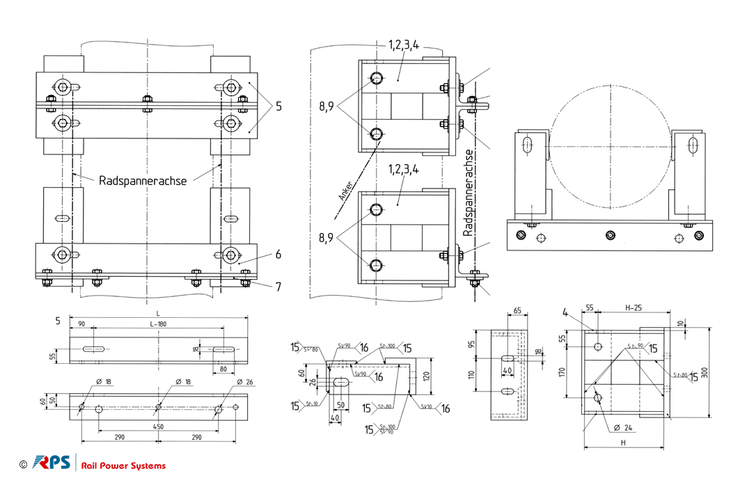 Mast bracket high speed