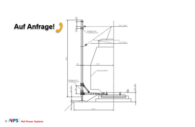 Auxiliary mast for slap track