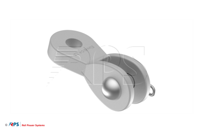 Connector eye/clevis, twisted